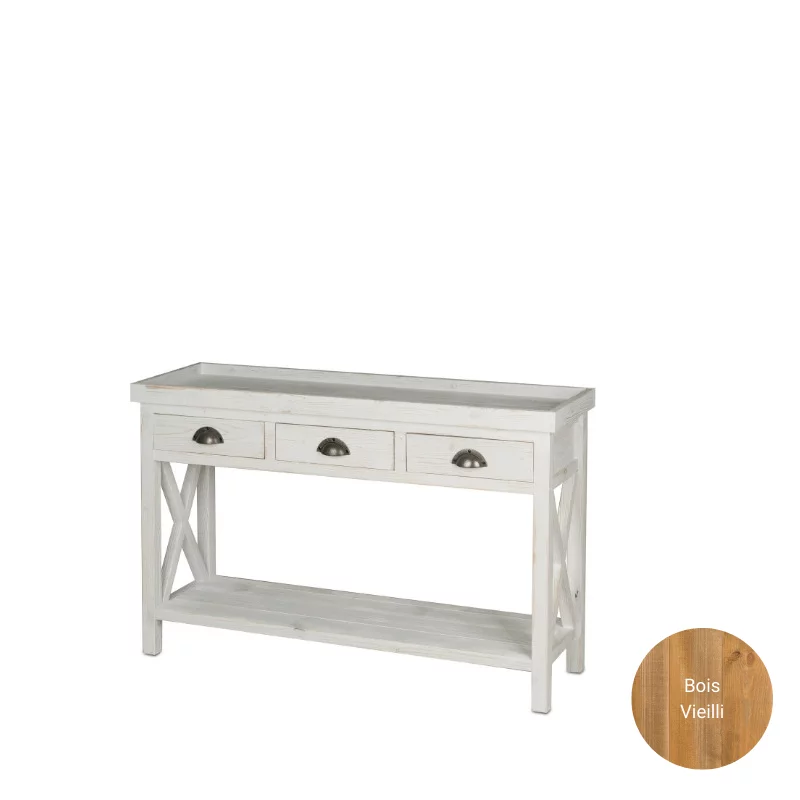 Florist console table, Solid wood