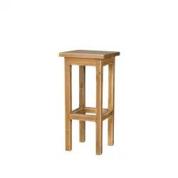 Tabouret de bar H75 cm, bois massif