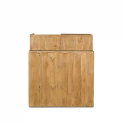 Comptoir de caisse, 2 portes, 2 tiroirs, bois massif