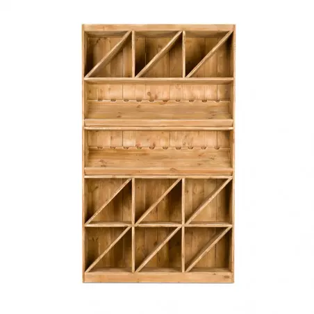 Wine shelf capacity 200 bottles TRADIS Aged Wood