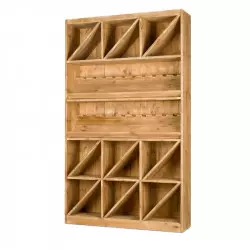 Wine rack 200 bottles capacity, solid wood