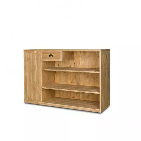 Double sided wooden shop counter