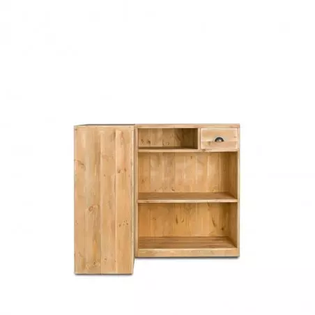 Comptoir d'angle modulable en bois massif