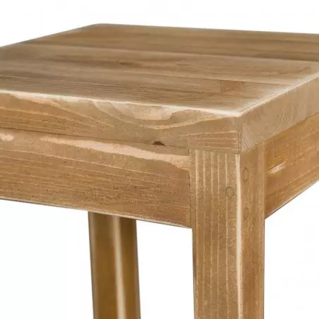 Tabouret de bar L35 bois massif TRADIS Bois Vieilli