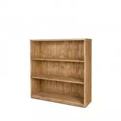 3-tier shelf unit, solid wood TRADIS