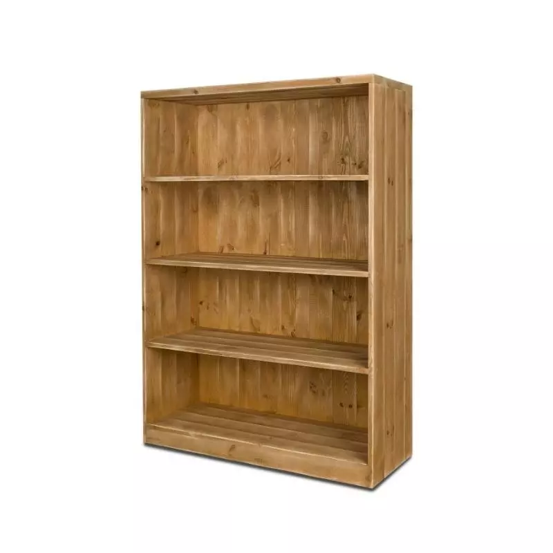 4-tier shelf unit H140, solid wood TRADIS