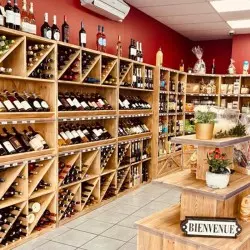 Wine shelf H195 cm, capacity 200 bottles, solid wood