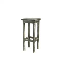 Tabouret de bar H75 cm, bois massif