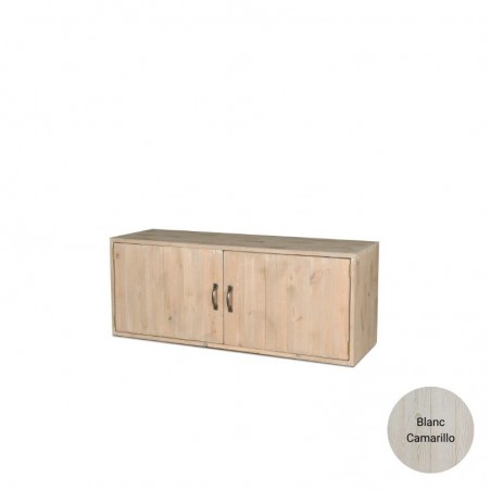 Meuble de rangement bois massif H46 cm | TRADIS