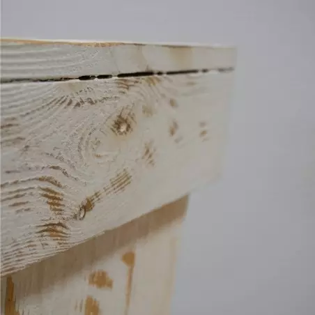 Zoom Wooden planter, White, solid wood, second hand furniture