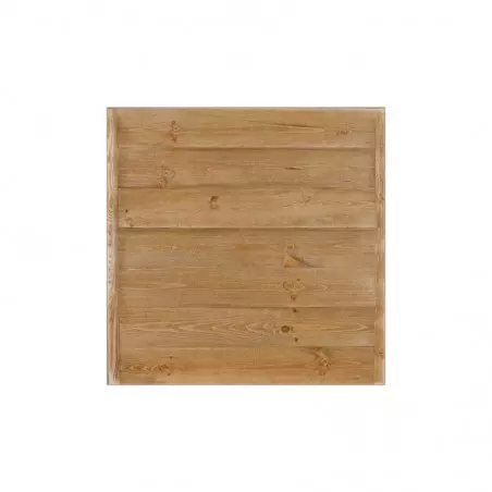 Plateau de table carré L70 cm, bois massif