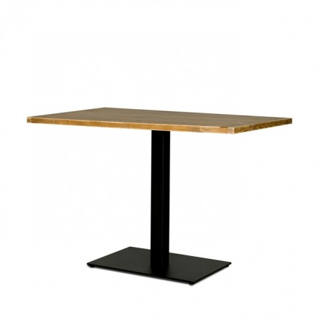 Rectangular Table L110, Solid Wood and Steel