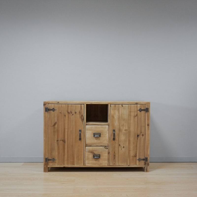 Sideboard LAZARE 2 doors 2 drawers solid wood, second hand furniture