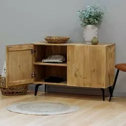 Buffet ADELIN 2 portes en bois massif, meuble d'occasion