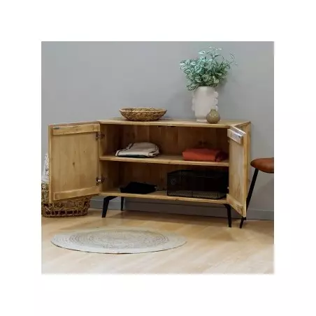 Buffet ADELIN 2 portes en bois massif, meuble d'occasion