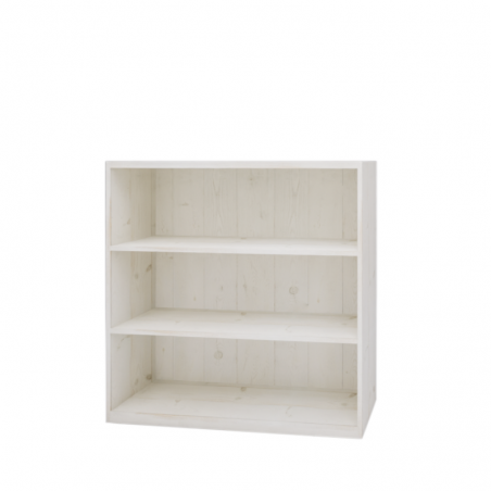 3-tier shelf unit, solid wood | TRADIS