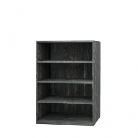 4-tier shelf unit H140, solid wood | TRADIS