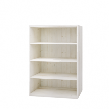 4-tier shelf unit H140, solid wood | TRADIS