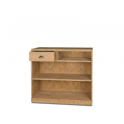 Shop counter with shelf, solid wood