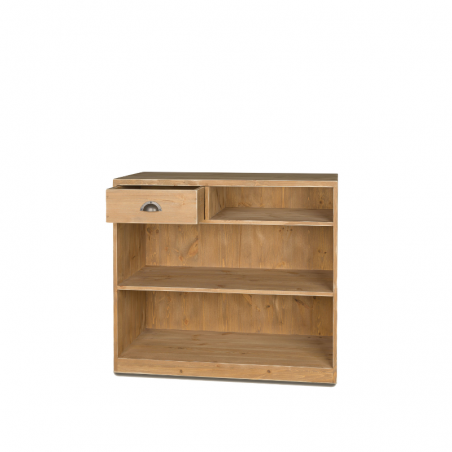 Shop counter with shelf, solid wood