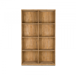 Magnum bottle dedicated shelf unit, 8 compartments, solid wood