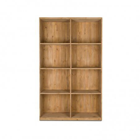 Magnum bottle dedicated shelf unit, 8 compartments, solid wood