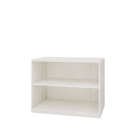 Low counter, 2 shelf, Solid Wood | TRADIS