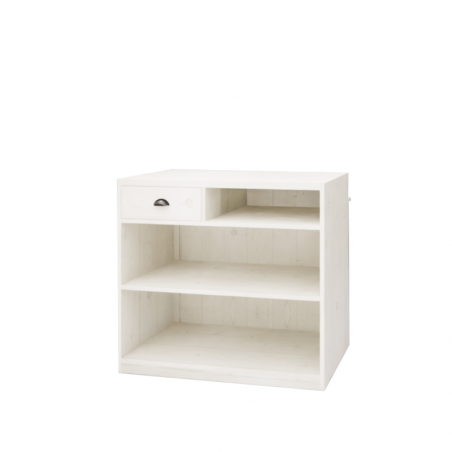 Shop counter with shelf, solid wood | Tradis