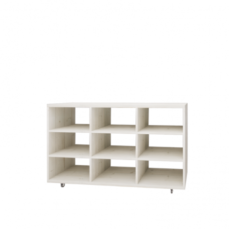 Central display 9 compartments L150 cm, solid wood | Tradis