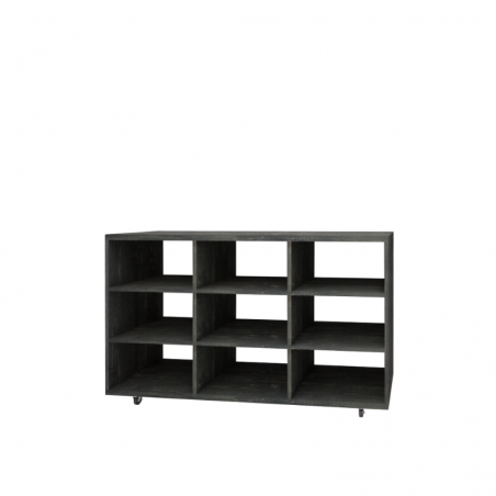 Central display 9 compartments L150 cm, solid wood | Tradis