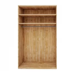 Armoire penderie à vêtements, bois massif