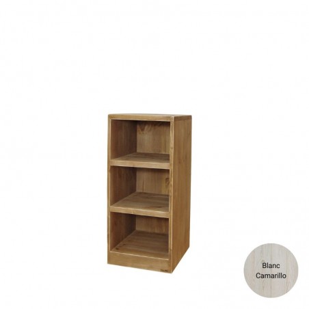 Module 2 comptoir de magasin avec angle, bois massif