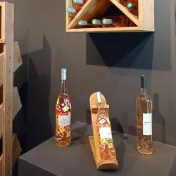 1-bottle display, Solid Wood atmosphere