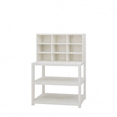 Deli shelf unit 9 compartments, solid wood | TRADIS