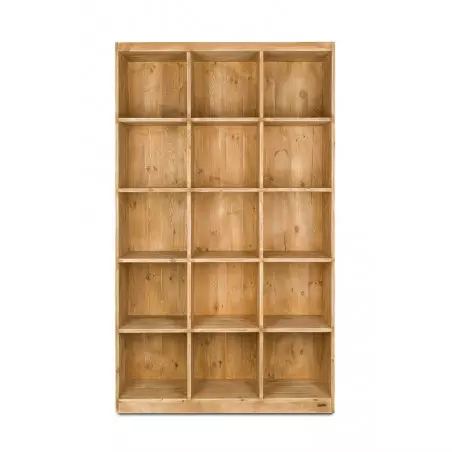 15-cube shelf unit, solid wood | TRADIS