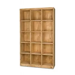 15-cube shelf unit, solid wood w119