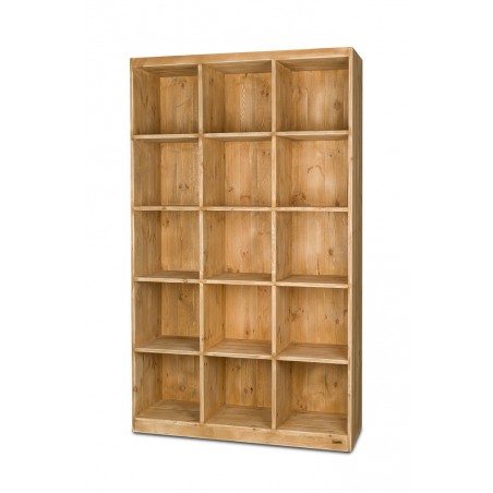 15-cube shelf unit, solid wood