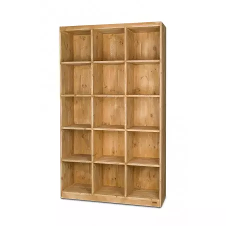 15-cube shelf unit, solid wood | TRADIS