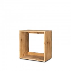 modular solid wood cube wall shelf