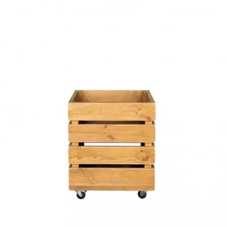 solid wood crate for fruits and vegetables