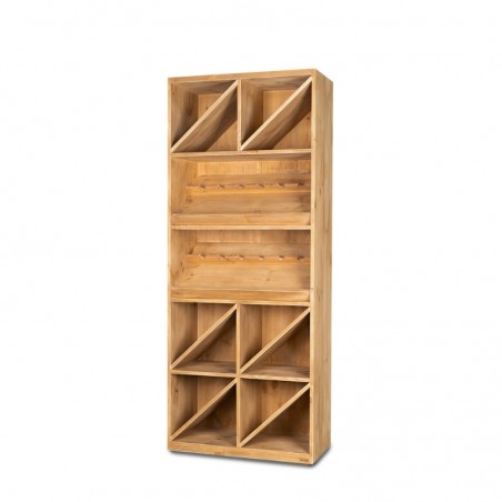 solid wood wine rack 79cm width in solid wood