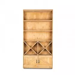 5-tier delicatessen and wine shelf in solid wood