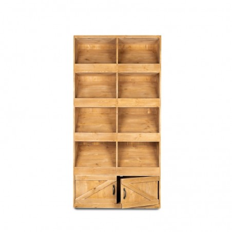 Bakery shelf with 4 levels in solid wood