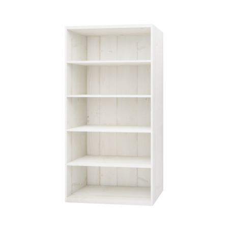 5-tier shelf unit, solid wood | TRADIS