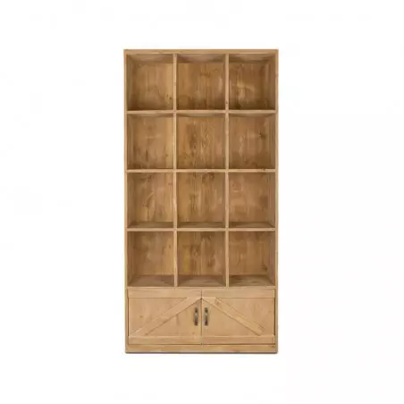 12-cube shelf unit 2 doors