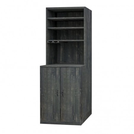 Wine buffet 2 doors H 200 cm, solid wood | TRADIS