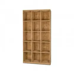 15-cube shelf unit, solid wood