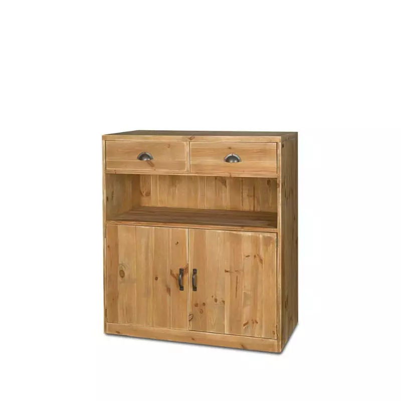 Buffet 2 drawers 2 doors, solid wood