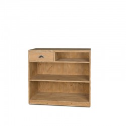 Shop counter with shelf, solid wood