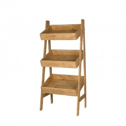 3-tier vegetable display rack, Solid wood